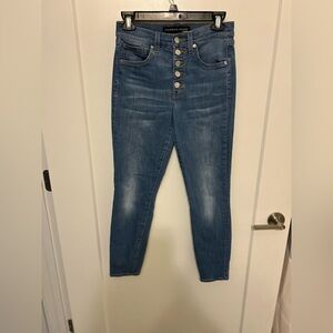 Veronica Beard Debbie High-Rise Skinny Blue Jeans